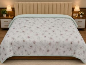 Malai Super Soft Fabric Double Bed Comforter | Floral Print - Image 3