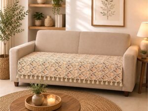Premium Slub Printed Sofa Cover 36-inch - Image 3