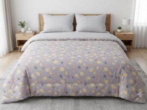 Soft Reversible Comforter 87 × 93 Inches | Double Bed Floral Comforter - Image 3