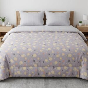 Soft Reversible Comforter 87 × 93 Inches | Double Bed Floral Comforter - Image 3
