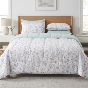 Soft Reversible Comforter 87 × 93 Inches | Double Bed Floral Comforter - Image 1
