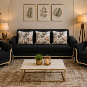 Velvet Printed Cushion Covers 20×20 Inches | Set of 5 | Botanical Design - Image 2
