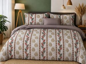 Premium Vanilla Queen Size Bedsheet - Image 4