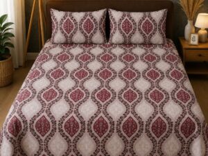 Premium Vanilla Queen Size Bedsheet - Image 7
