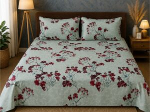 Premium Vanilla Queen Size Bedsheet