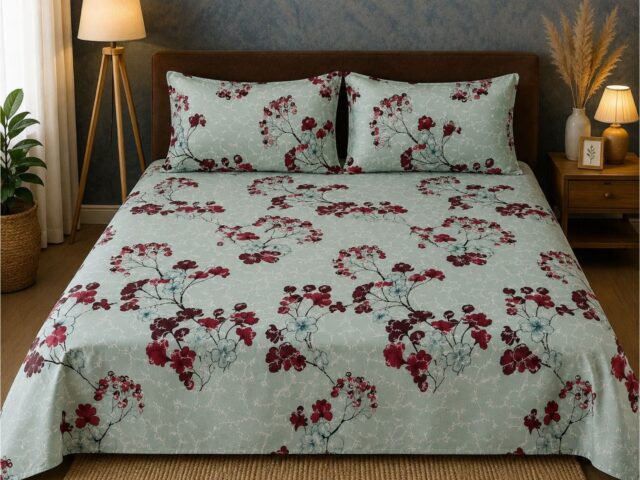 Premium Vanilla Queen Size Bedsheet
