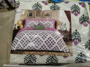White Soma Cotton King Size Bedsheet - Image 5